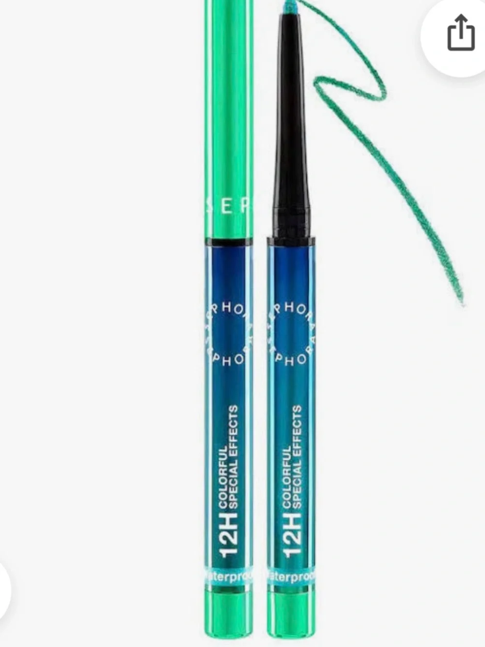 Sephora 12 hr colorfull special effects multichrome eyeliner Green Aurora